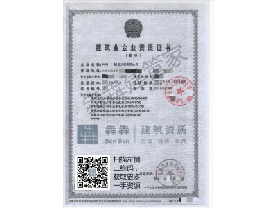 急转三级（市政，房建，水利）筑资质，可转外地，寻买家图1